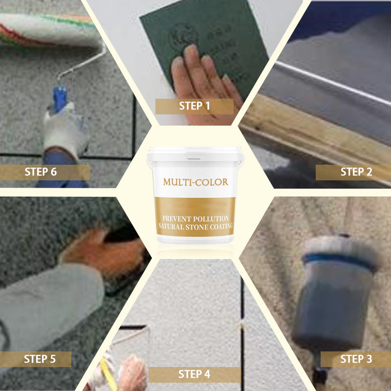 Waterproof Multi-Color Natural Washed Stone Coating