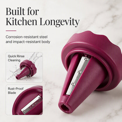 Manual Vegetable Spiralizer and Curler for Rose Flower Carving