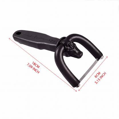 🥳2026 HOT SALE🥳💞50K+ SOLD! 🥩🔪 50% OFF! Handheld Fat Trimmer for Beef & Pork – U-shaped curved holder targets surface fat without wasting lean meat. Stainless steel blade, ergonomic grip – prep like a pro! 🧑‍🍳✨