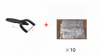 🥳2026 HOT SALE🥳💞50K+ SOLD! 🥩🔪 50% OFF! Handheld Fat Trimmer for Beef & Pork – U-shaped curved holder targets surface fat without wasting lean meat. Stainless steel blade, ergonomic grip – prep like a pro! 🧑‍🍳✨
