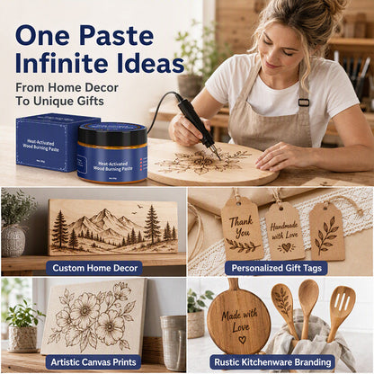 Heat-Activated Wood Burning Paste