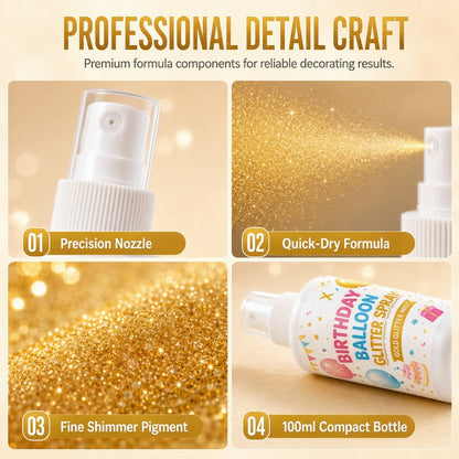 Birthday Balloon Glitter Spray