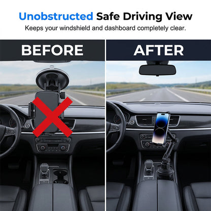 Stable Cup Holder Car Phone Mount