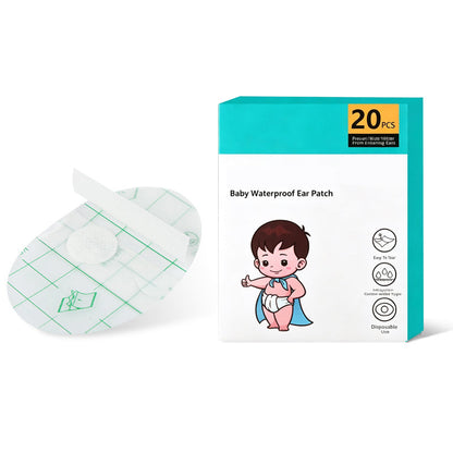 Disposable Waterproof Bath Ear Stickers-20 tablets per package