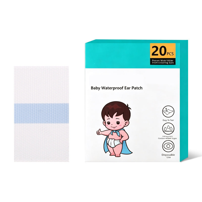 Disposable Waterproof Bath Ear Stickers-20 tablets per package