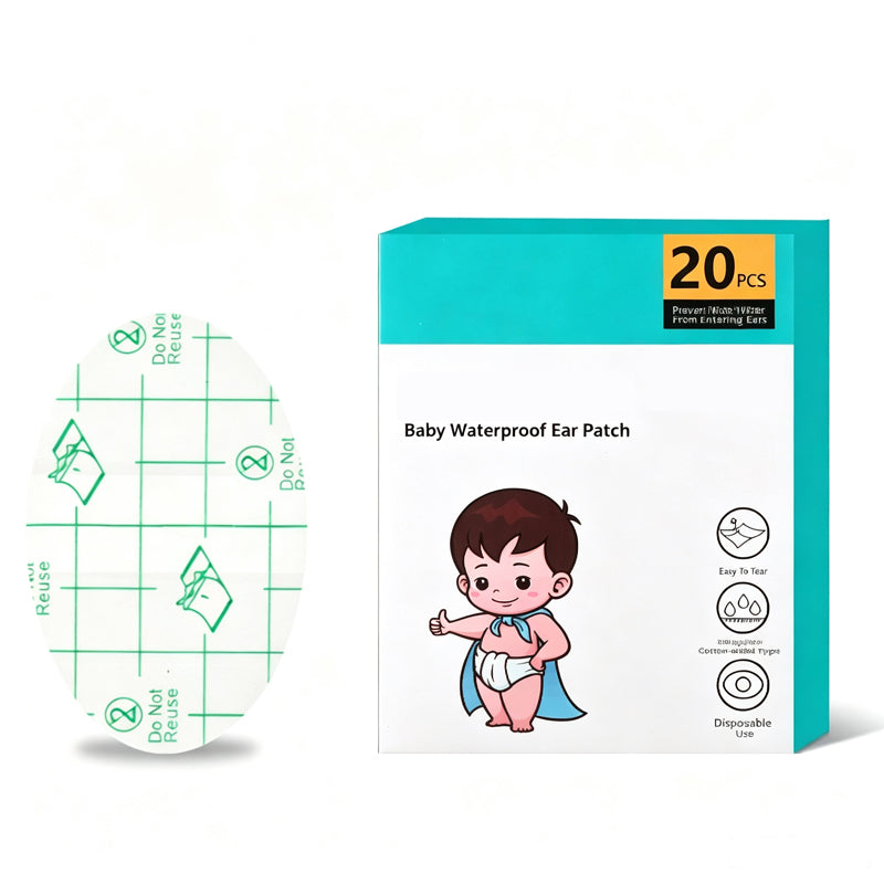 Disposable Waterproof Bath Ear Stickers-20 tablets per package