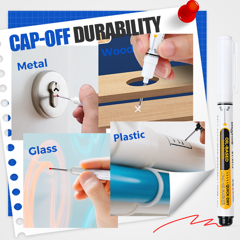 🖊️ Precision Tip Quick‑Dry Oil‑Based Marker Pen
