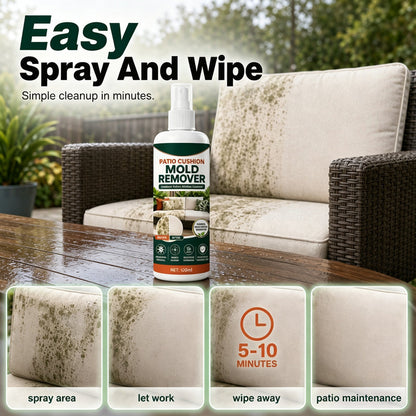 Remove Cushion Mold Instantly! No-Scrub Gentle Patio Fabric Spray