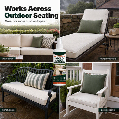 Remove Cushion Mold Instantly! No-Scrub Gentle Patio Fabric Spray