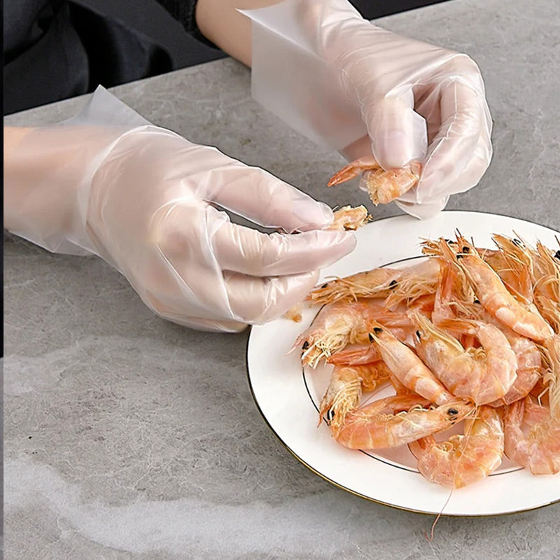 Food Grade Transparent Thickened Disposable Gloves