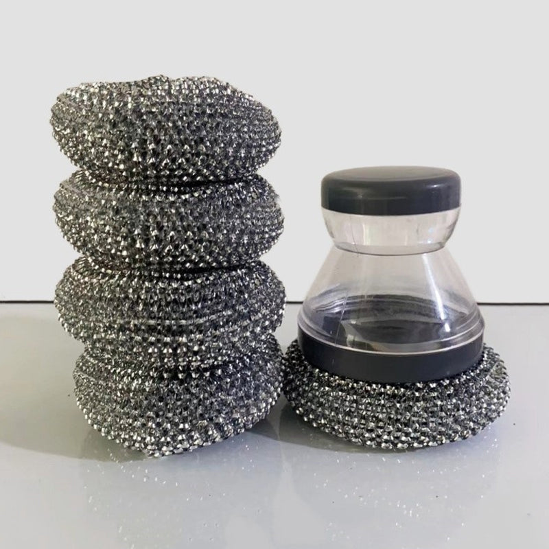 🥳HOT SALE🥳💞10K+ SOLD! Scrubber Brush! Built-in soap, non-scratch & ergonomic. Clean pots easily – grab yours! ✅