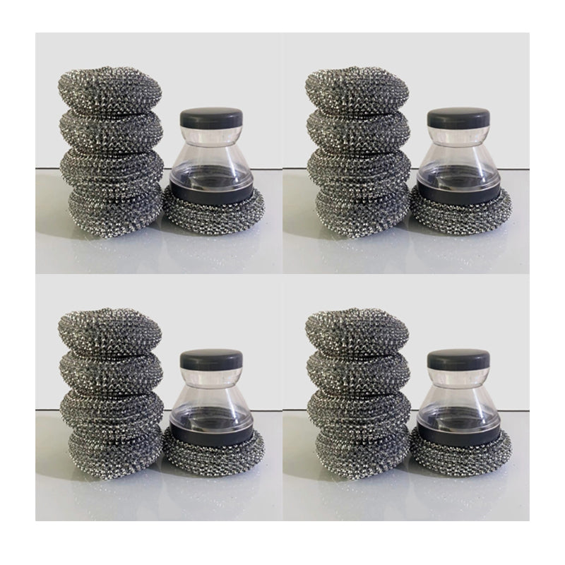 🥳HOT SALE🥳💞10K+ SOLD! Scrubber Brush! Built-in soap, non-scratch & ergonomic. Clean pots easily – grab yours! ✅