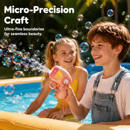 Mini Handheld Bubble Machine with LED Lights