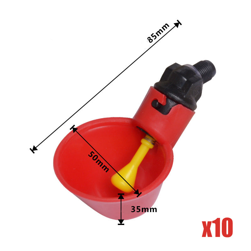 Gravity-Fed Automatic Chicken Waterer Cups
