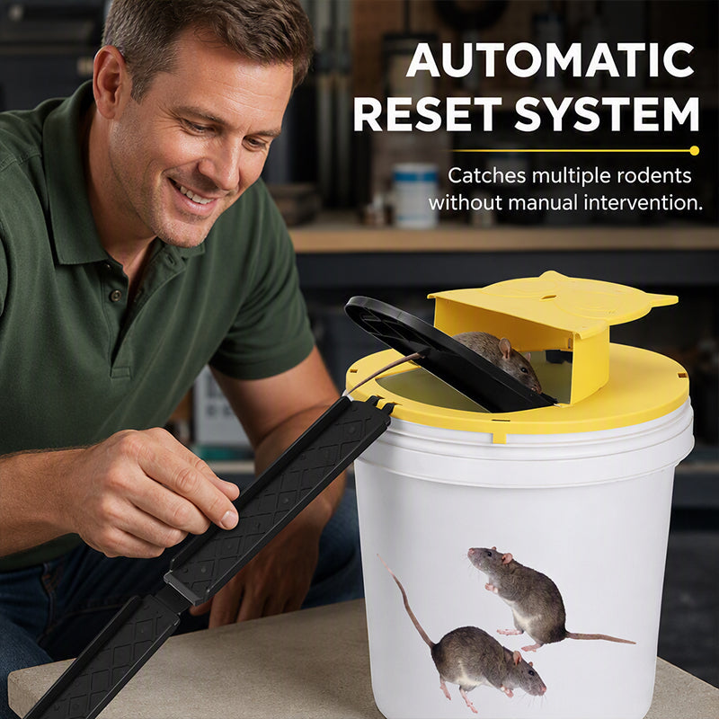 Automatic Reset Flip Lid Mouse Trap