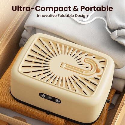 🥳2026 HOT SALE🥳💞50K+ SOLD! 👕💨 50% OFF! Portable Clothes Dryer – 600W PTC heating, 360° airflow, 99.99% bacteria removal. 2 heat levels & 180-min timer, foldable & compact! 🛡️✅