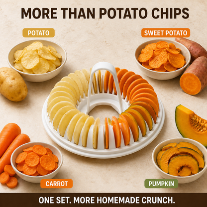 DIY Microwave Potato Chip Maker with Slicer Bowl Set