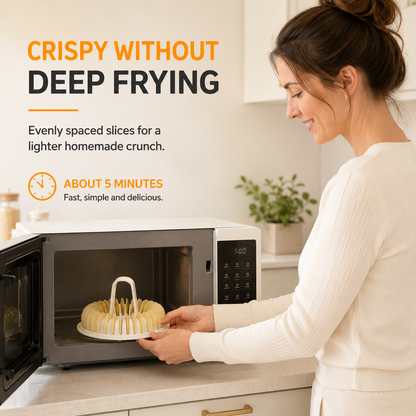 DIY Microwave Potato Chip Maker with Slicer Bowl Set