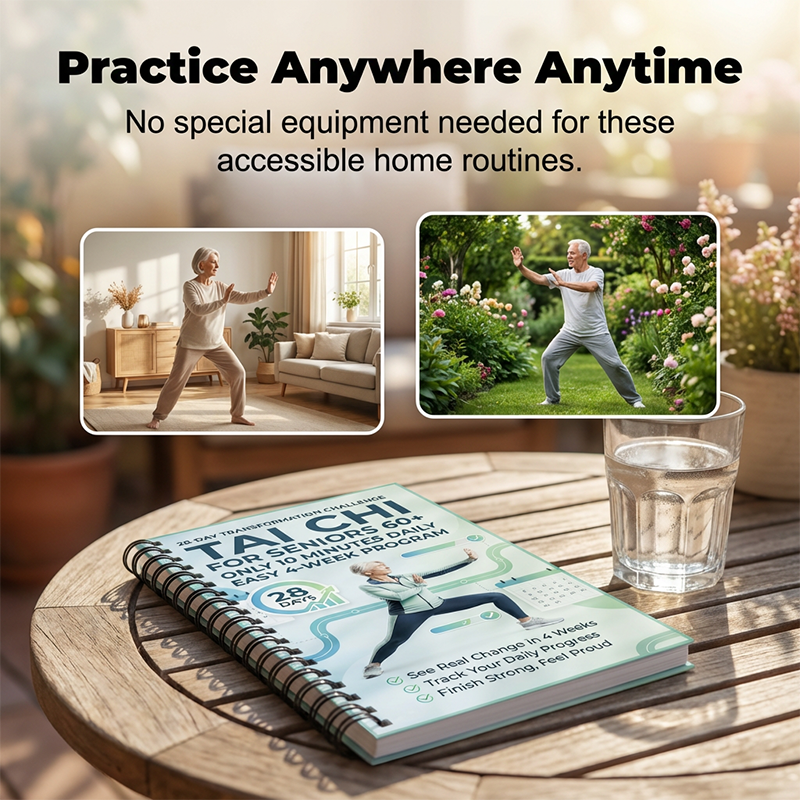 🥳2026 HOT SALE🥳💞50K+ SOLD! ☯️📖 50% OFF! 28-Day Tai Chi Practice Book – 10-min daily sessions, beginner-friendly illustrations & progress log. Gentle movement for seniors – build a healthy routine! 🌿✨