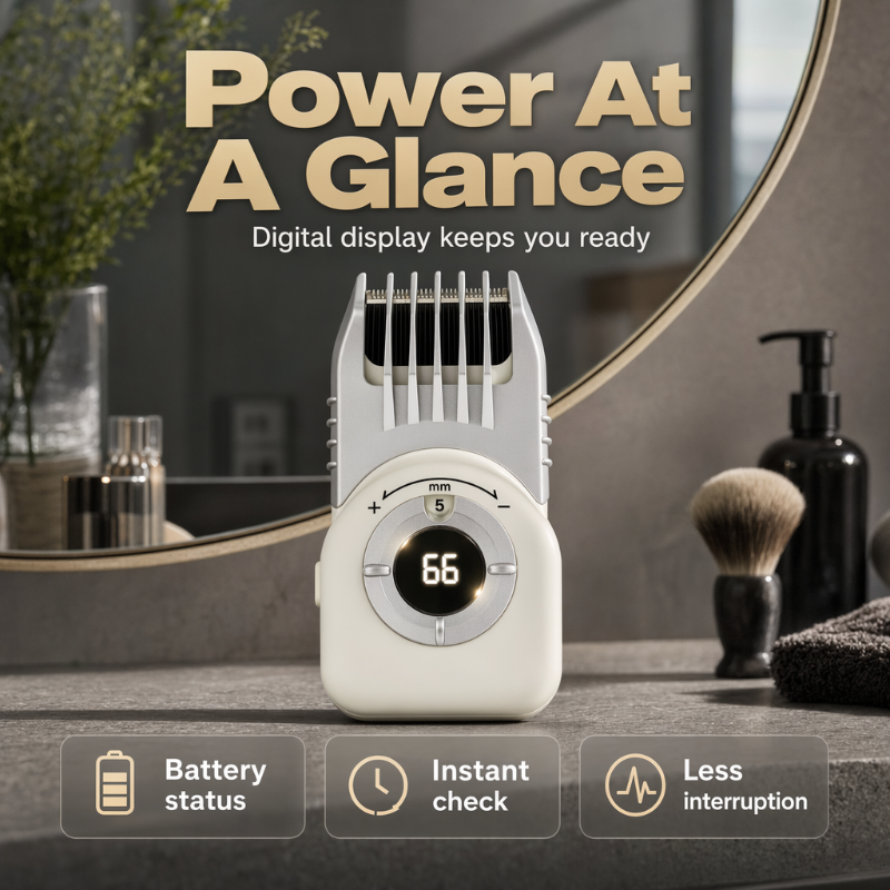 ✂️📱 Cordless Hair Clipper – 4-in-1, Waterproof, USB-C – for Hair & Beard! 🌟