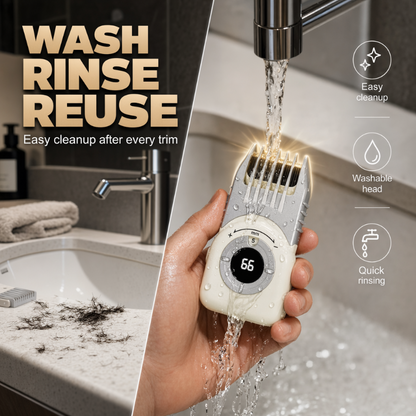 ✂️📱 Cordless Hair Clipper – 4-in-1, Waterproof, USB-C – for Hair & Beard! 🌟