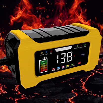 🔋50% OFF NOW! 12V 6A Smart Car Battery Charger, Pulse Repair Charger With LCD Display – Automatic Maintainer for Car Motorcycle RV Lead-Acid Batteries
