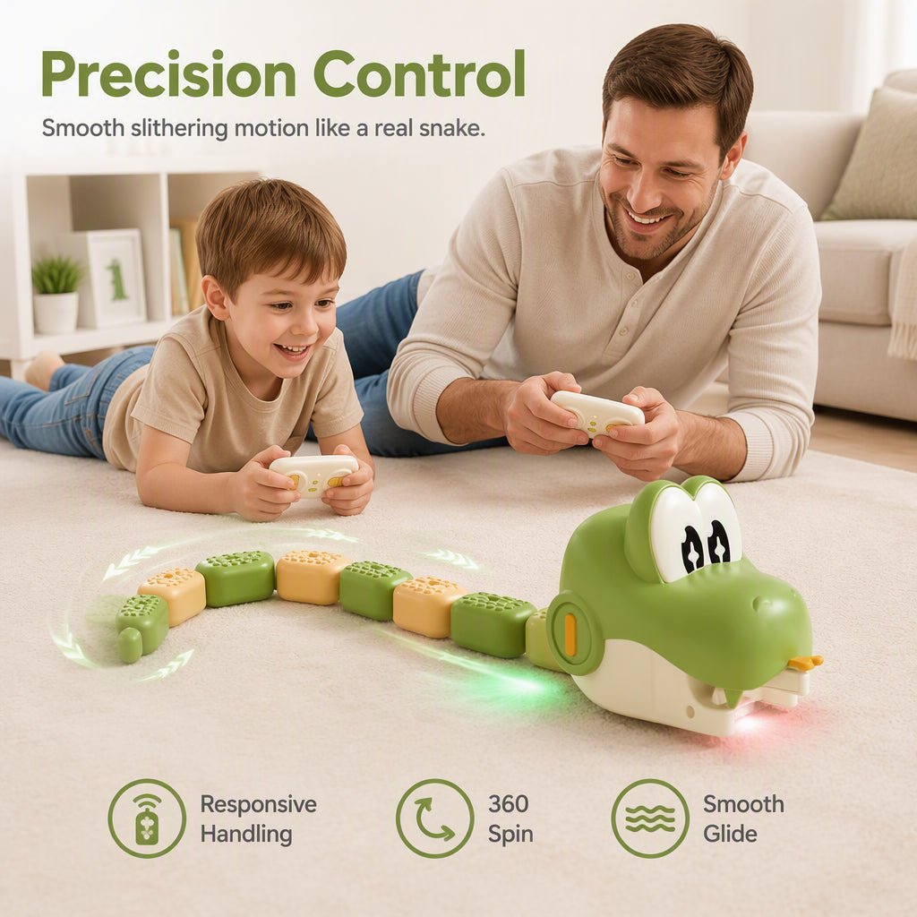 Remote Control Snake Toy with Magnetic Splicing Segments