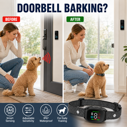 🥳2026 HOT SALE🥳💞50K+ SOLD! 🛡️🐾 50% OFF! Anti Bark Collar – Smart anti‑false triggering filters out other barks. IP67 waterproof & USB rechargeable – worry‑free training anywhere! 💦✅