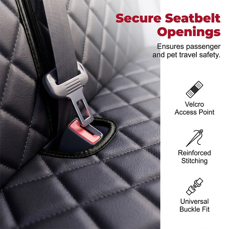 ⏳Time-Limited Special⏰Dog Car Seat – From £21.99! Waterproof, seatbelt openings & foldable. Clean car, happy pet – grab yours! ✅
