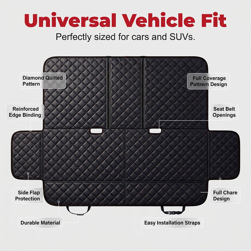 ⏳Time-Limited Special⏰Dog Car Seat – From £21.99! Waterproof, seatbelt openings & foldable. Clean car, happy pet – grab yours! ✅