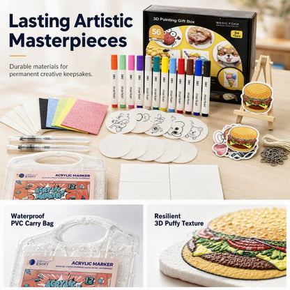 Puffy Foam Painting Kit for Kids
