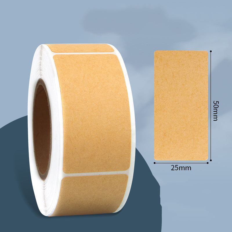 Kraft paper tear-off label sticker