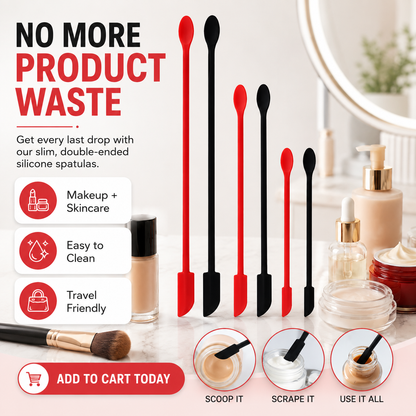 Mini Silicone Spatula Set for Makeup and Skincare