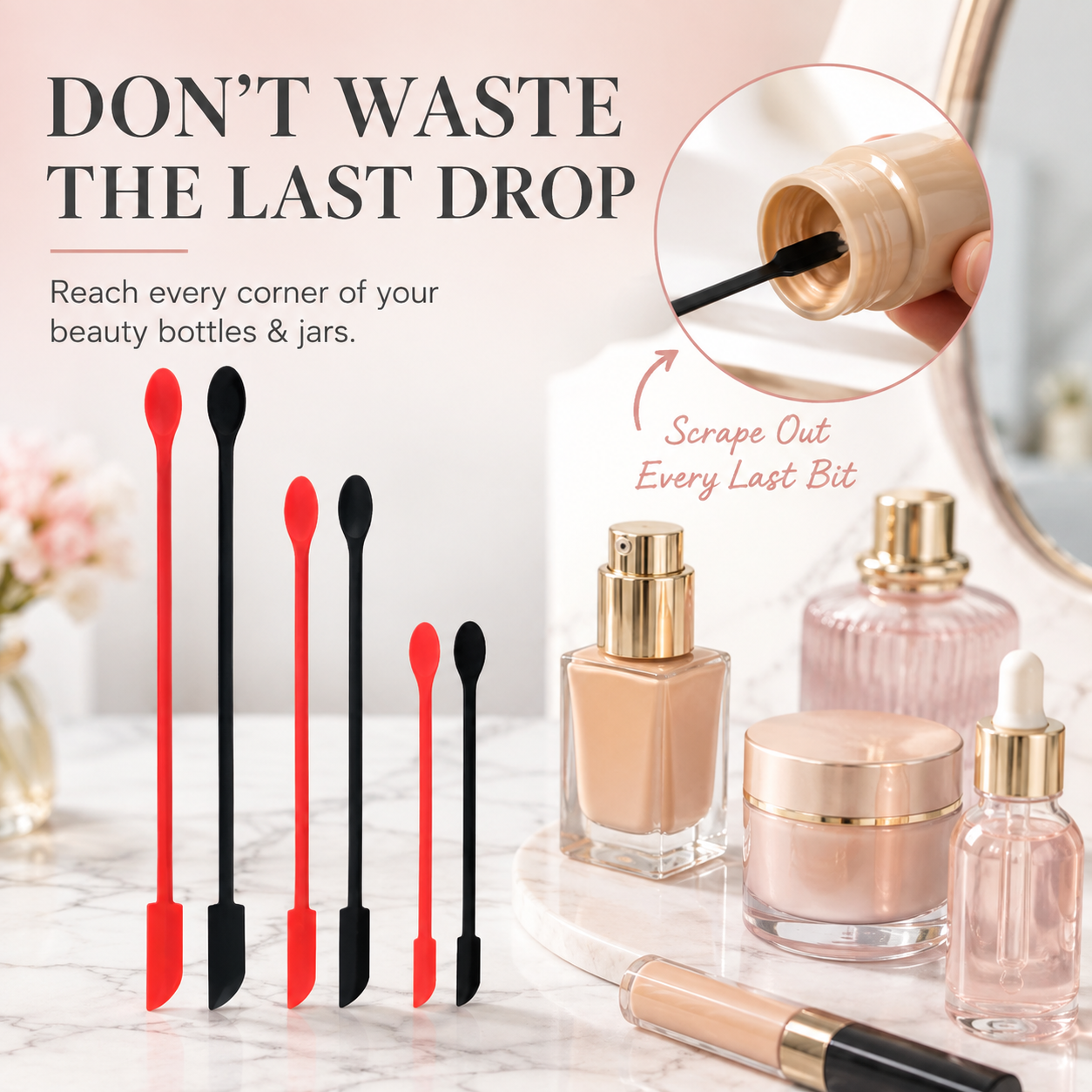 Mini Silicone Spatula Set for Makeup and Skincare