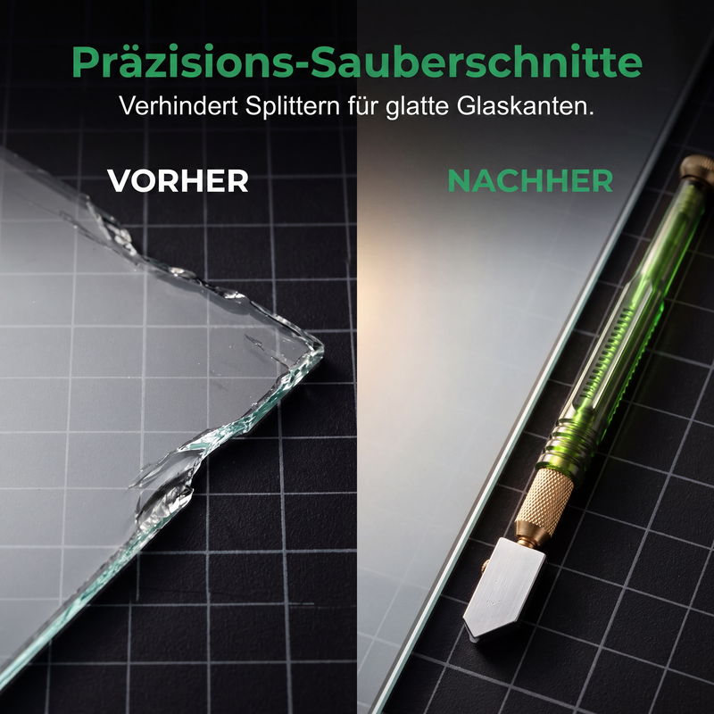 💎 Professioneller Glasschneider mit Ritzrad für Glas und Keramikfliesen