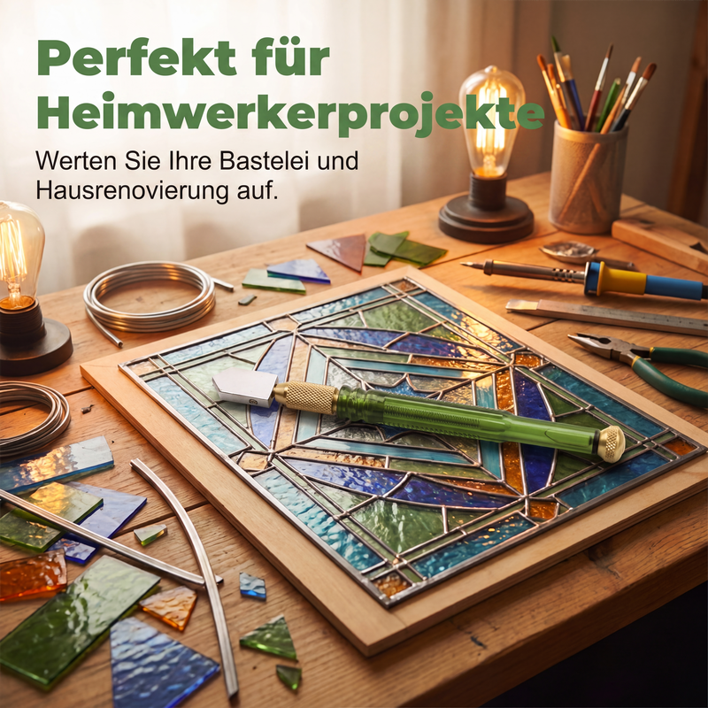 💎 Professioneller Glasschneider mit Ritzrad für Glas und Keramikfliesen