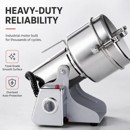 Grind Anything Instantly! No-Stall Multi-Blade Electric Grinder