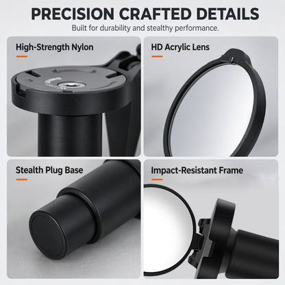 360-Degree Rotatable Bike Handlebar Mirror