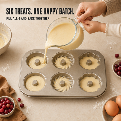 Multi-Cavity Non-Stick Mini Bundt Cake Pan
