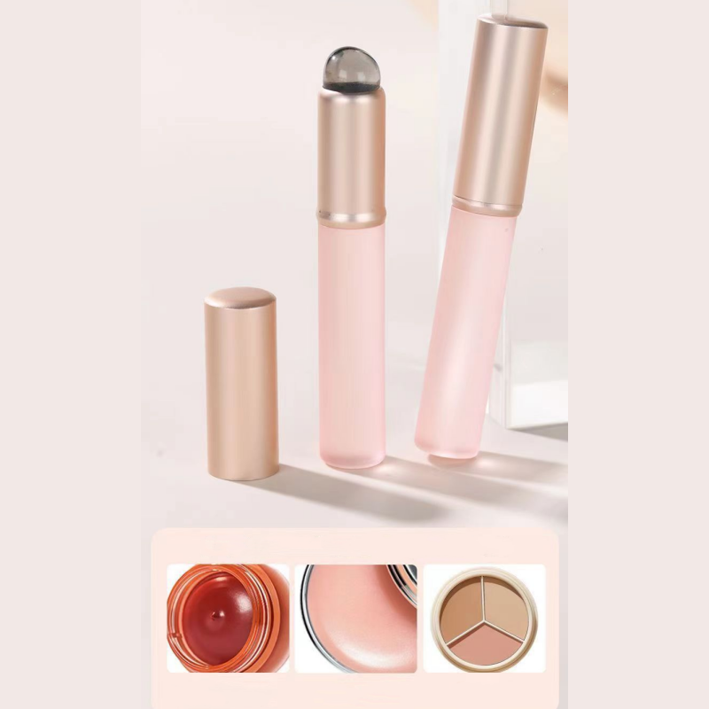 Portable Silicone Lip Brush with Protective Cap