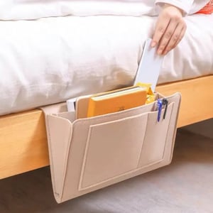 Organize Bedside Instantly! No-Tool Slide-In Storage Organizer