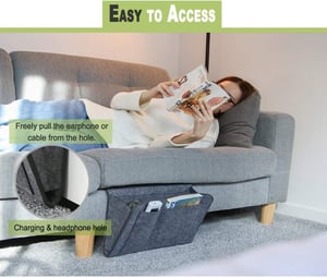 Organize Bedside Instantly! No-Tool Slide-In Storage Organizer