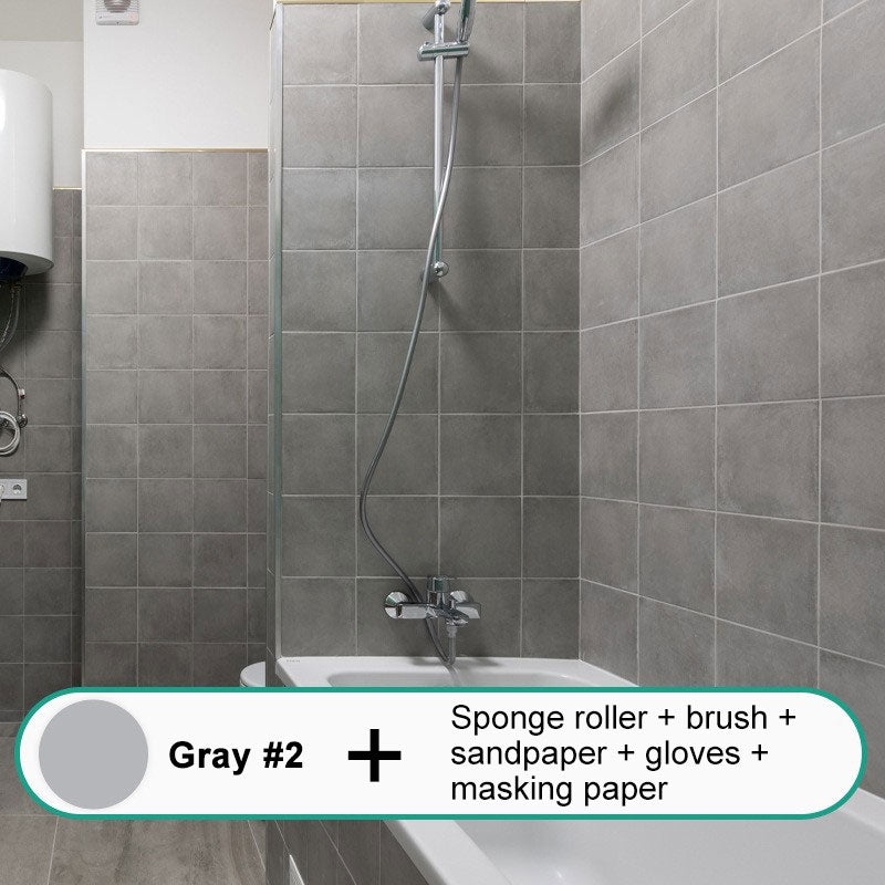 Universal Water-Based Formula Anti-Peeling Tile Paint Set