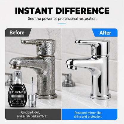 🥳 HOT SALE 2026 🥳 💞 50,000+ SOLD! ✨🚗 Chrome Restoration Set – Removes Oxidation & Restores High-Gloss Metallic Finish | Premium Quality