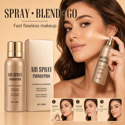 🥳2026 HOT SALE🥳💞50K+ SOLD! 💄✨ 50% OFF! Air Spray Foundation – flawless full coverage, waterproof & sweatproof. Lightweight formula won't clog pores or cake – just spray & blend for a smooth, natural glow that lasts all day! 💋💖