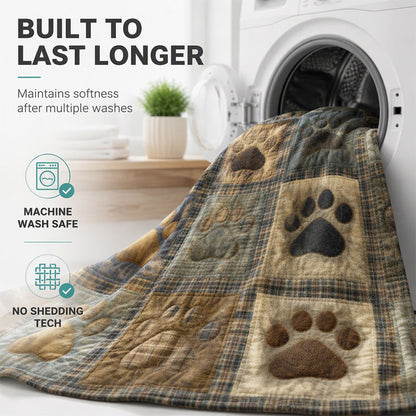 🐾🛋️Ultra-Soft Flannel Throw Blanket | Cute Patchwork Style🧶
