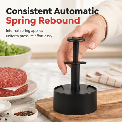 🍔 LIMITED-TIME 50% OFF ✨ Hamburger Press & Patty Maker — Automatic Spring Rebound, Quick Demold