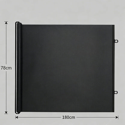Retractable Punch-Free Pet Gate for Indoor Doorways and Stairs