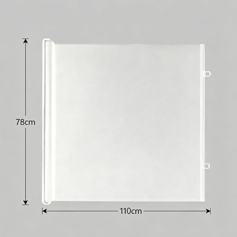 Retractable Punch-Free Pet Gate for Indoor Doorways and Stairs