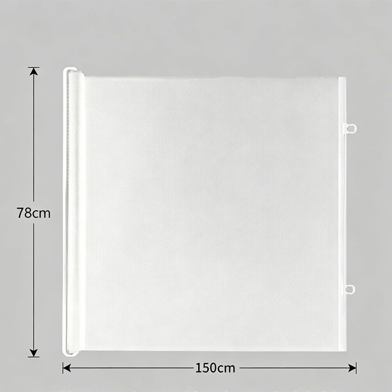 Retractable Punch-Free Pet Gate for Indoor Doorways and Stairs